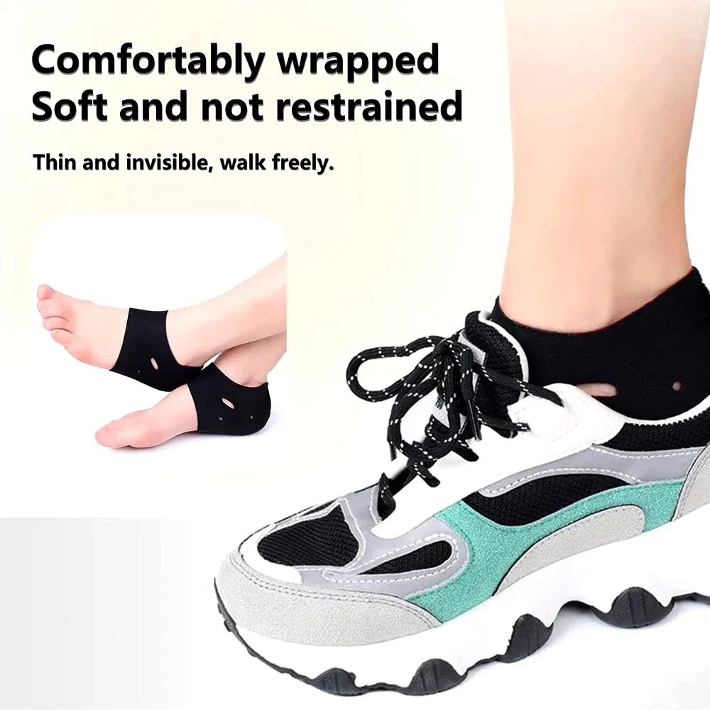 1 Pair Pain Relief Heel Protect Ankle Brace Sock Support Orthotic Insole