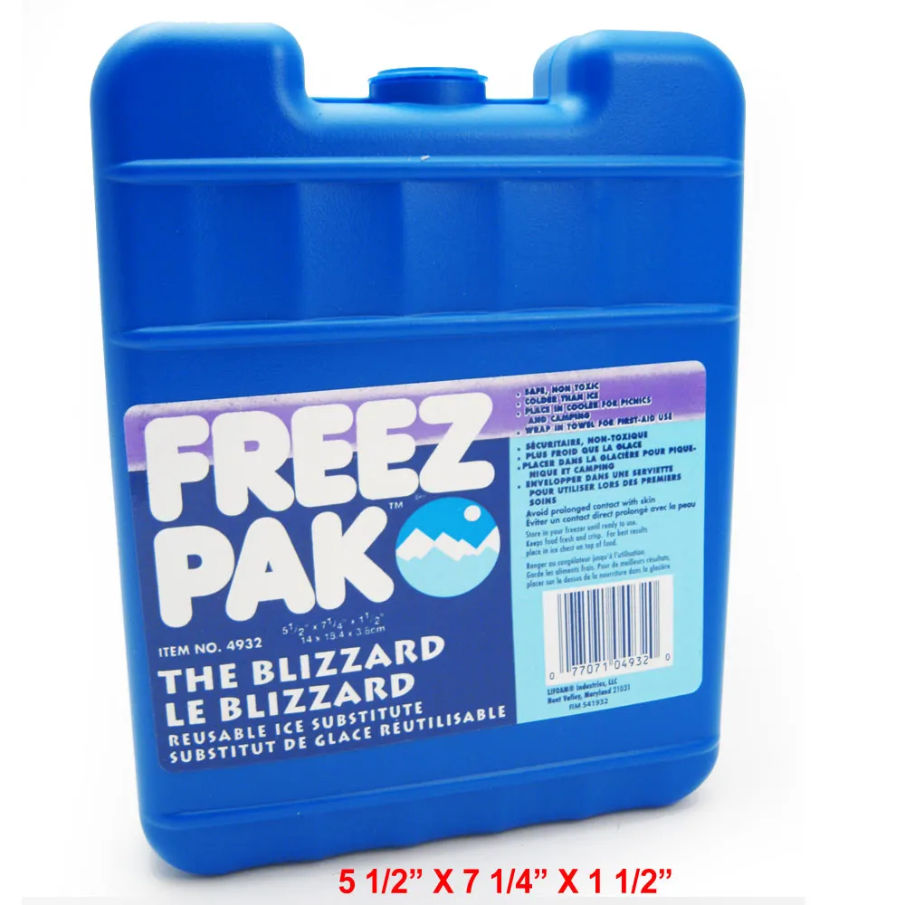 1 Reusable Ice Pack Cold Gel Compress Non Toxic Freeze Therapy Pain Food Camping