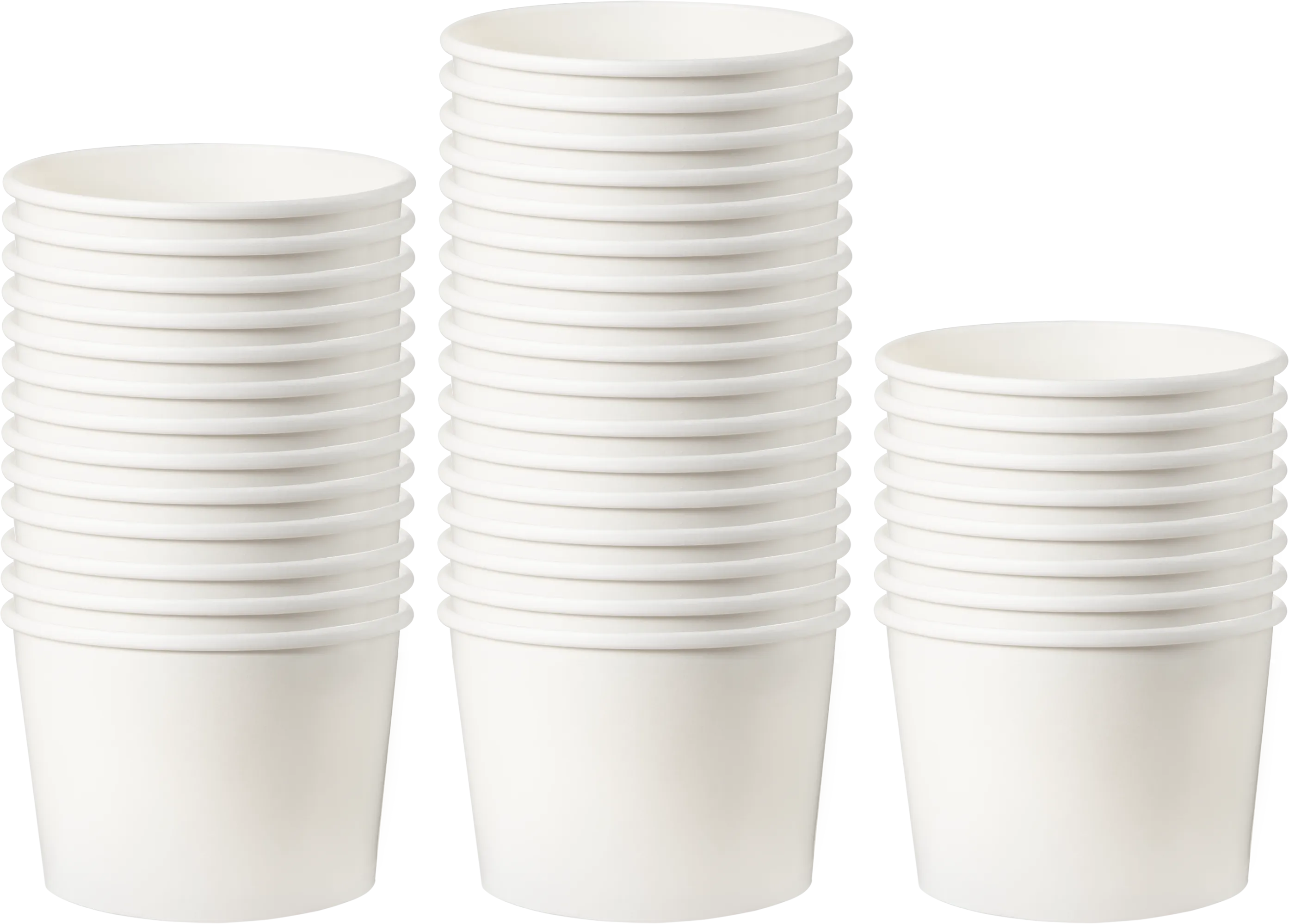 12oz White Compostable Paper Food Cup with Vented Lid