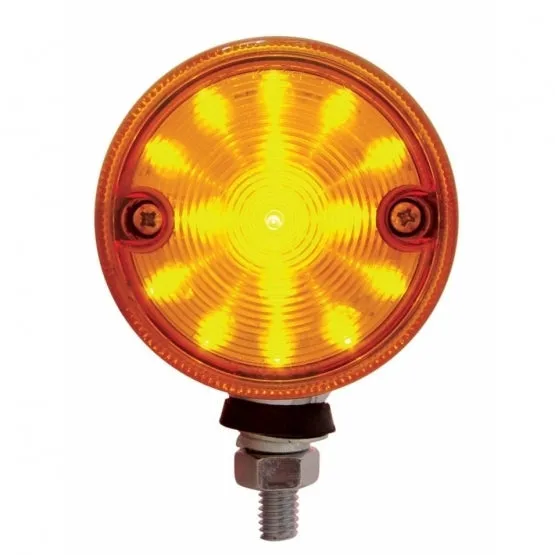 15 LED 3" Double Face Light - Amber & Red LED/Amber & Red Lens
