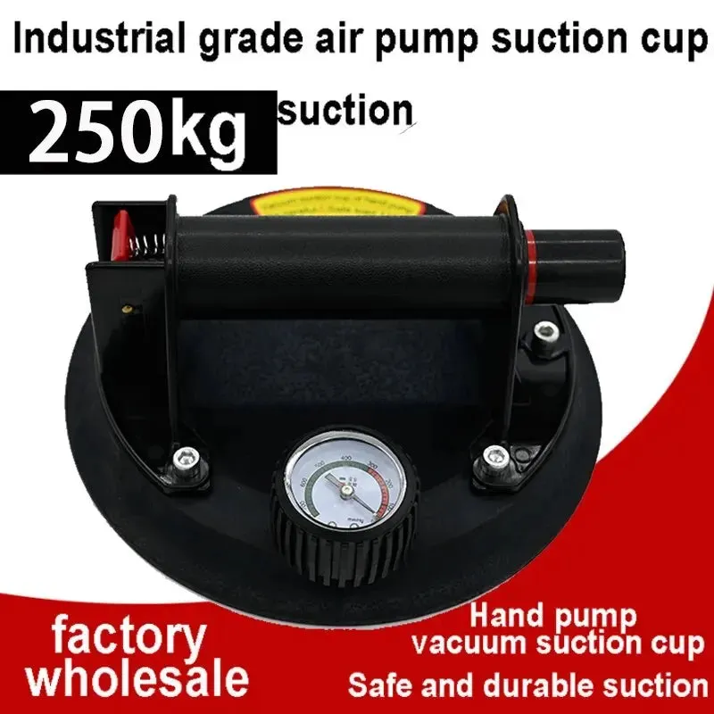 8 250kg Air Pump Suction Cups Heavy Duty Hand Tool for Lifting and Handling