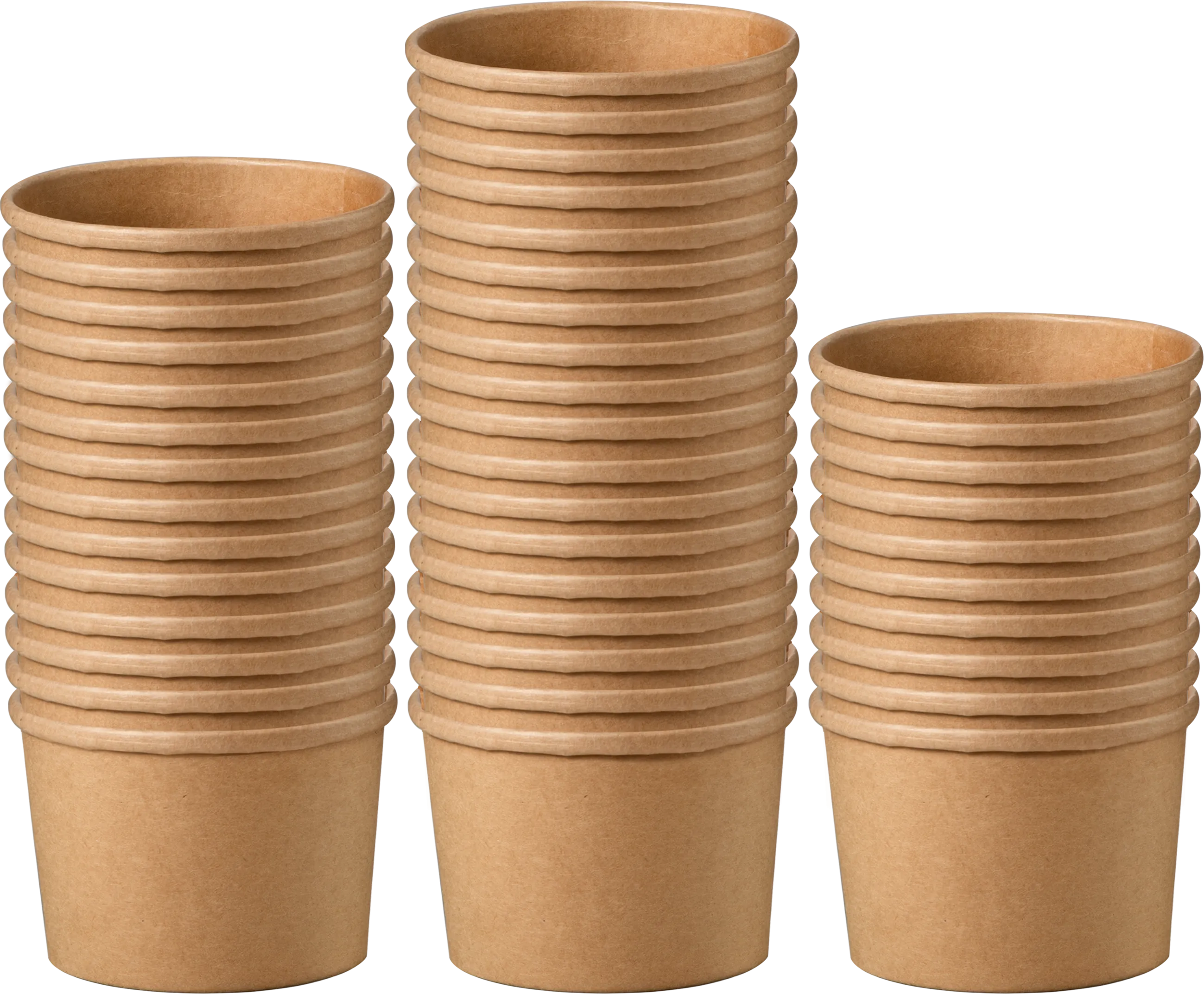 8oz Kraft Compostable Paper Food Cup with Vented Lid