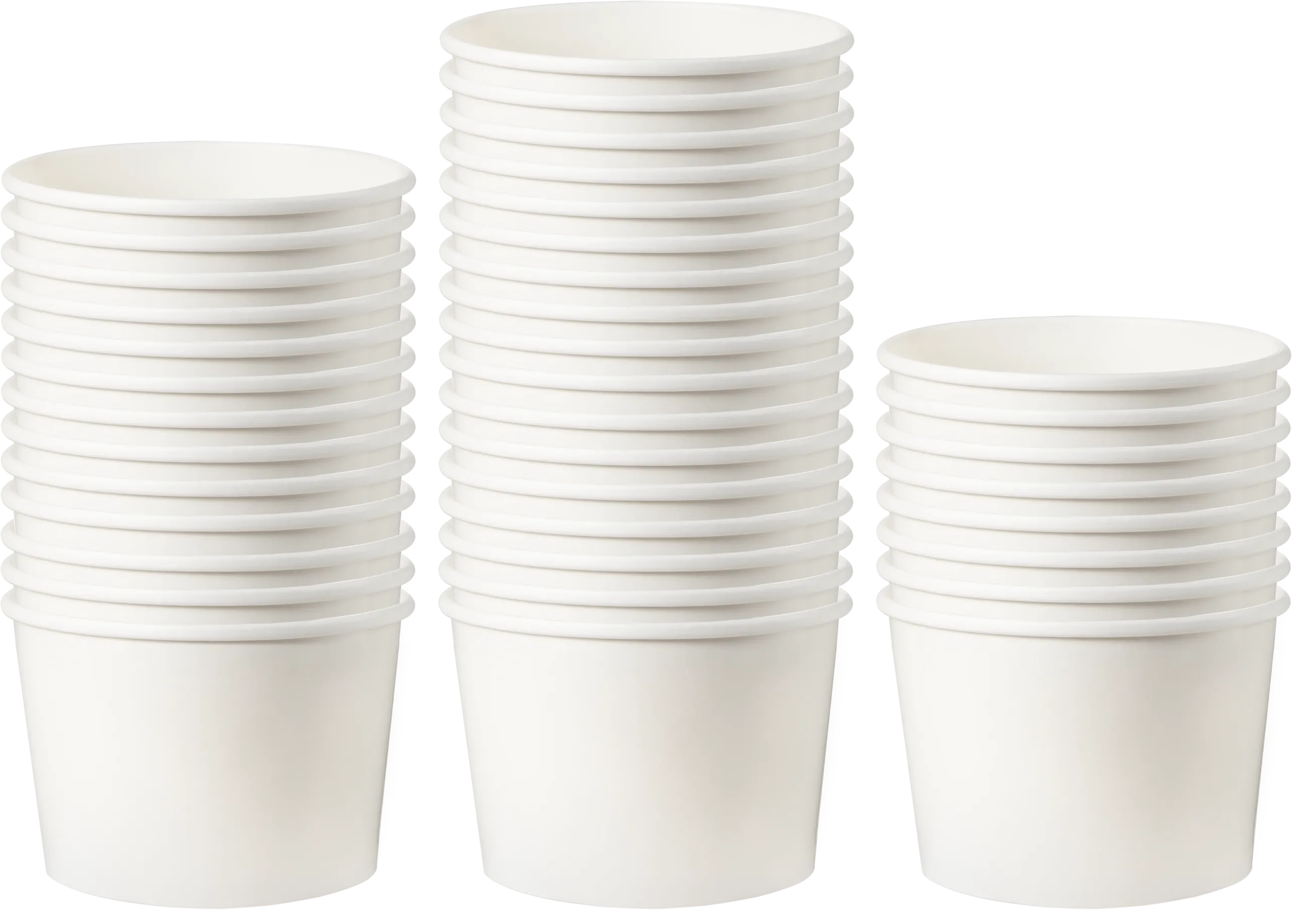 8oz White Compostable Paper Food Cup with Vented Lid