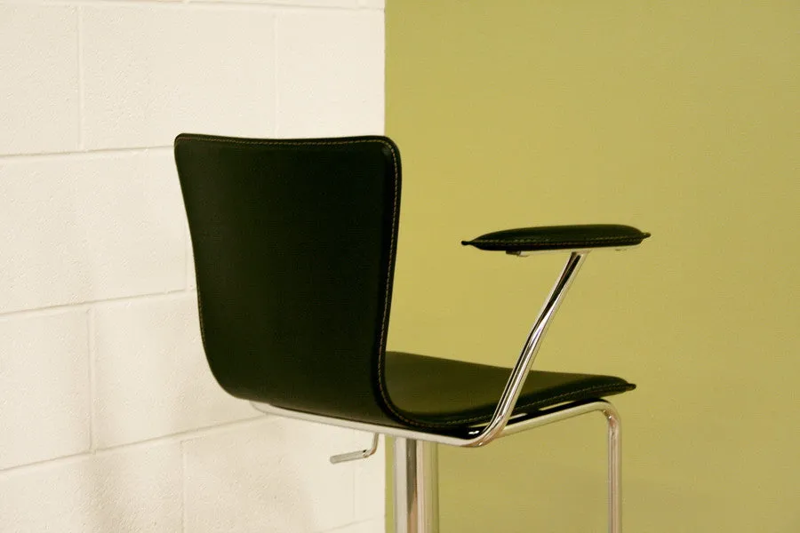 Baxton Studio Bonded Leather Adjustable Bar Stool