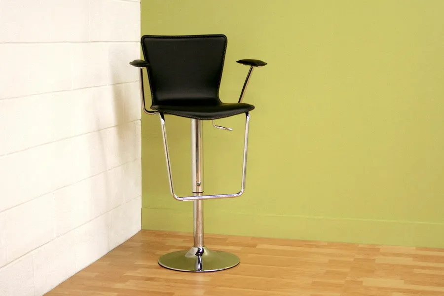 Baxton Studio Bonded Leather Adjustable Bar Stool