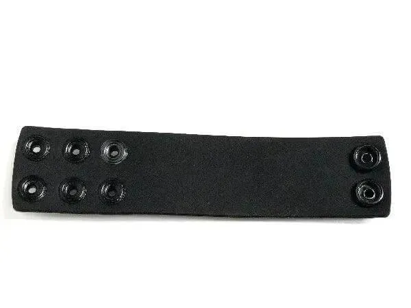 Boneyard 1.5inch Silicone Ball Strap - 3 Snap - Black