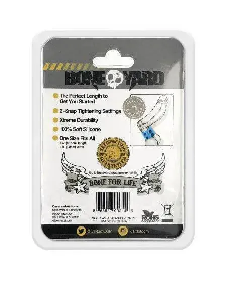 Boneyard 1.5inch Silicone Ball Strap - 3 Snap - Blue