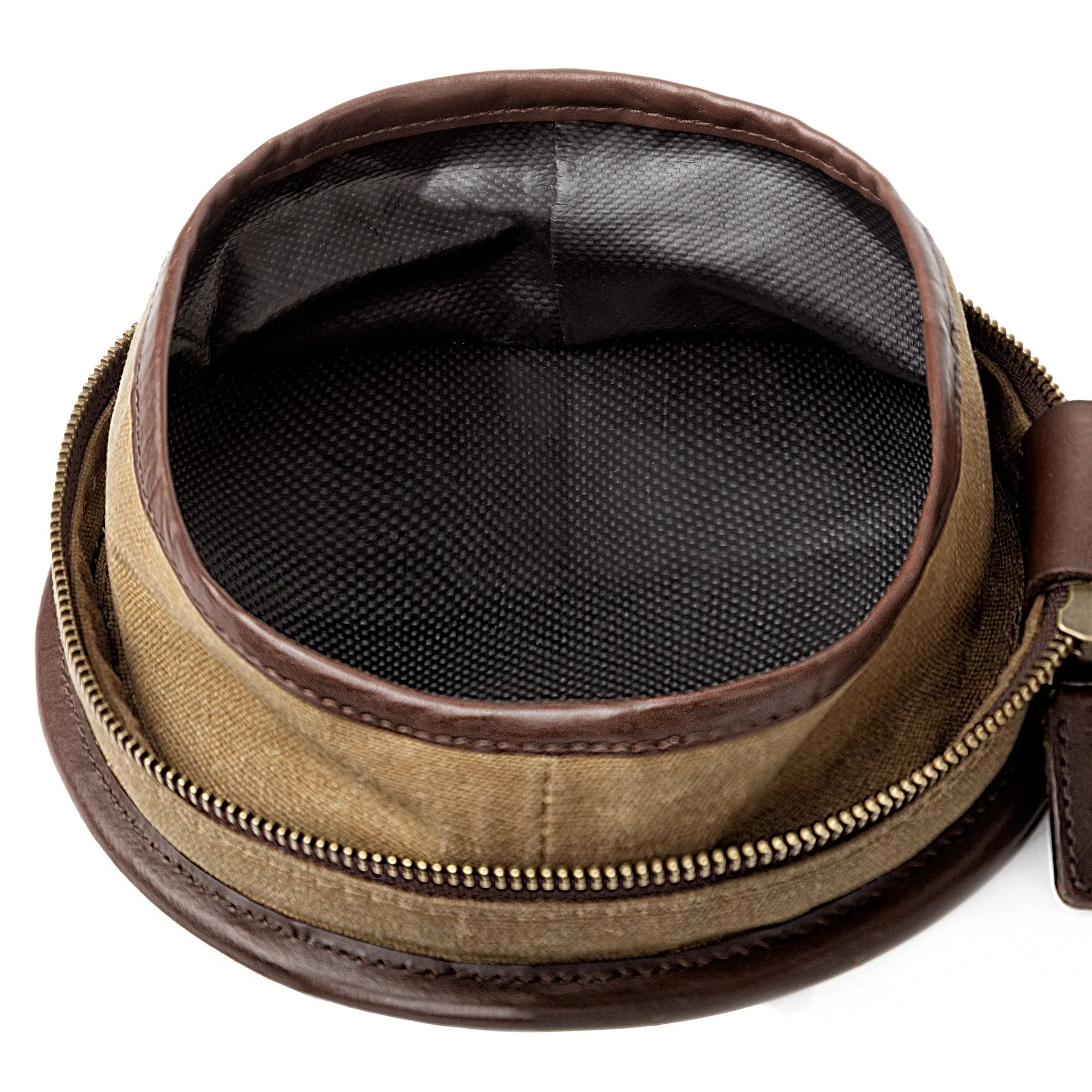 Campaign Waxed Canvas Compact Dog Bowl