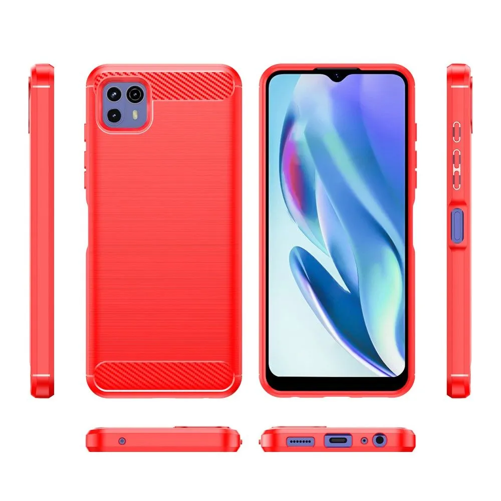 Carbon Flex case - Motorola Moto G50 5G - Red