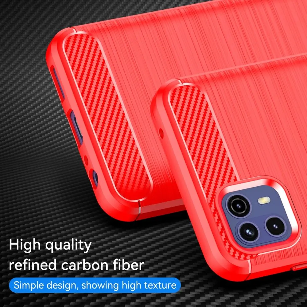 Carbon Flex case - Motorola Moto G50 5G - Red