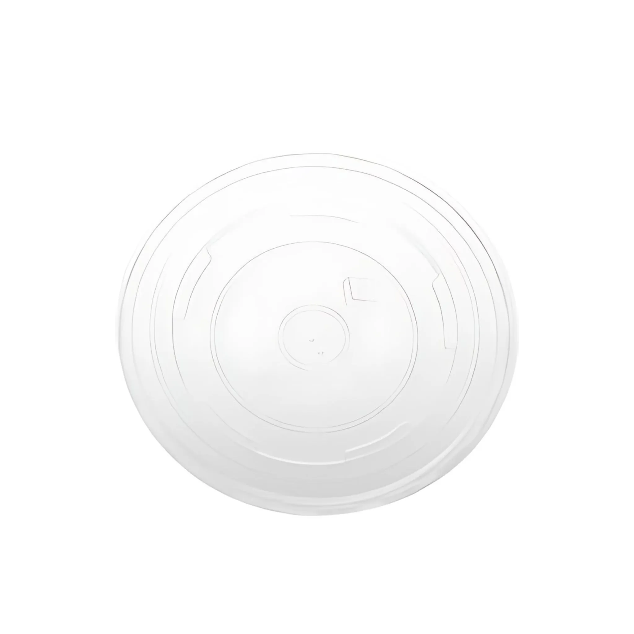 CCF 12OZ(D102MM) PP Plastic Flat Lid With No Hole For Paper Yogurt/Soup Cup - 1000 Pieces/Case