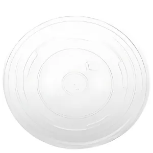 CCF 24-32OZ(D142MM) PP Plastic Flat Lid With No Hole For Paper Yogurt/Soup Cup - 600 Pieces/Case