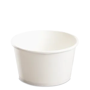 CCF 24OZ(D142MM) Soup Paper Cup (Hot/Cold Use) - White 600 Pieces/Case