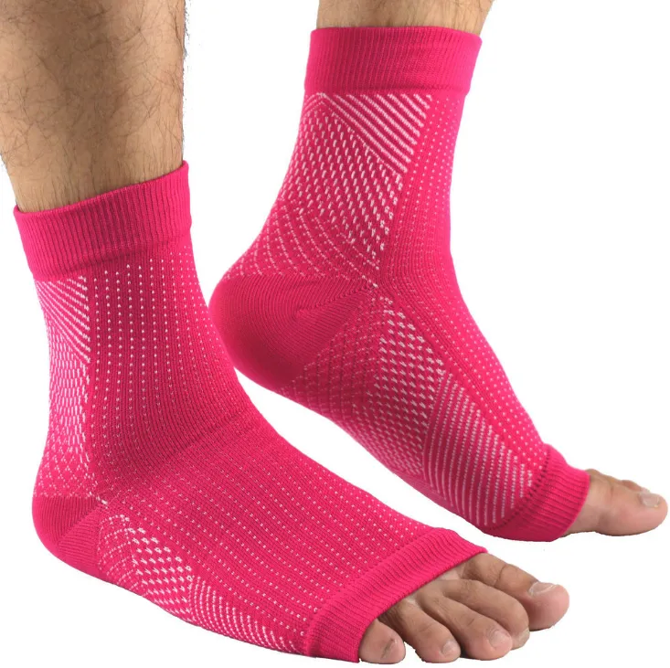 Compression Foot Sleeves - Open Toe Socks for Plantar Fasciitis and Arch Pain