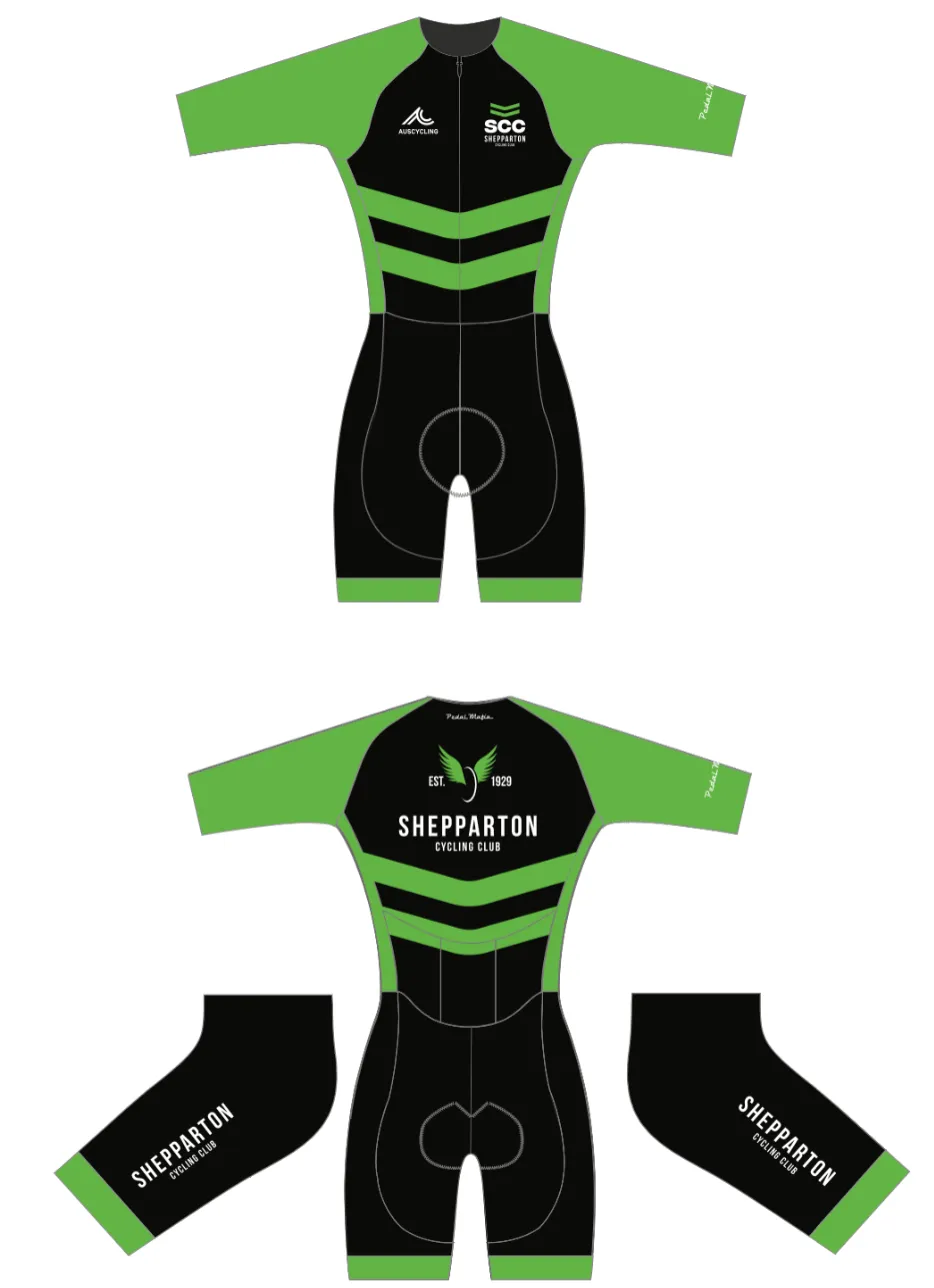 Custom SS Skin Suit (Black / Pockets) - Shepparton CC (Junior)