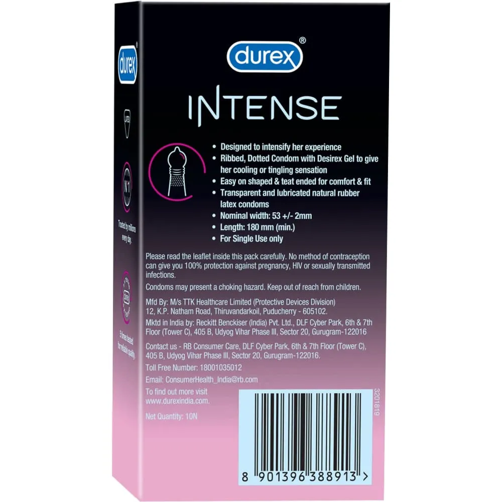 Durex Intense Stimulating Condoms - 20 Pack
