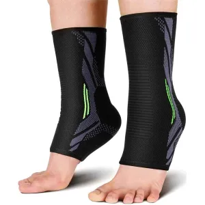 Elastic Breathable Ankle Brace Compression Sleeves for Injury Recovery Joint Pain