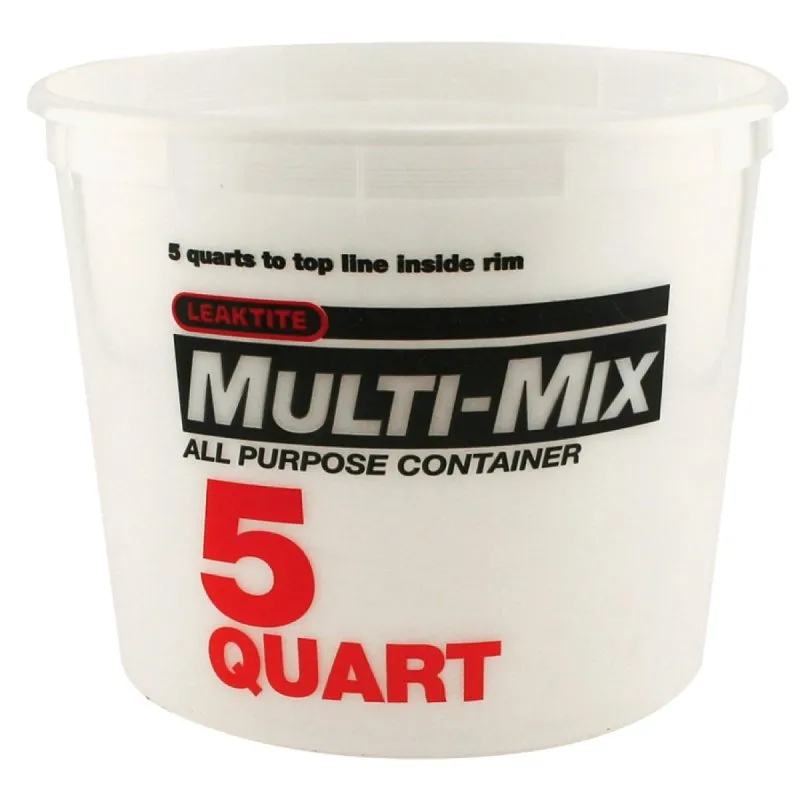 ENCORE Plastics 300403 Paint Container, 5 qt Capacity, Plastic :EA: QUANTITY: 1