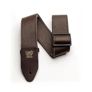 Ernie Ball P04135 2" Tri-Glide Italian Leather Strap - Brown