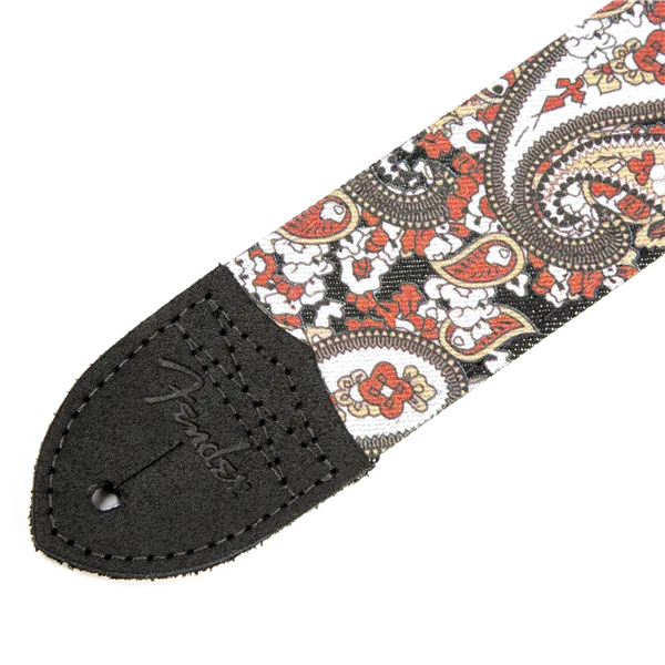 Fender Paisley Denim Strap, 2'' Red