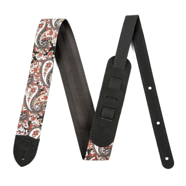 Fender Paisley Denim Strap, 2'' Red