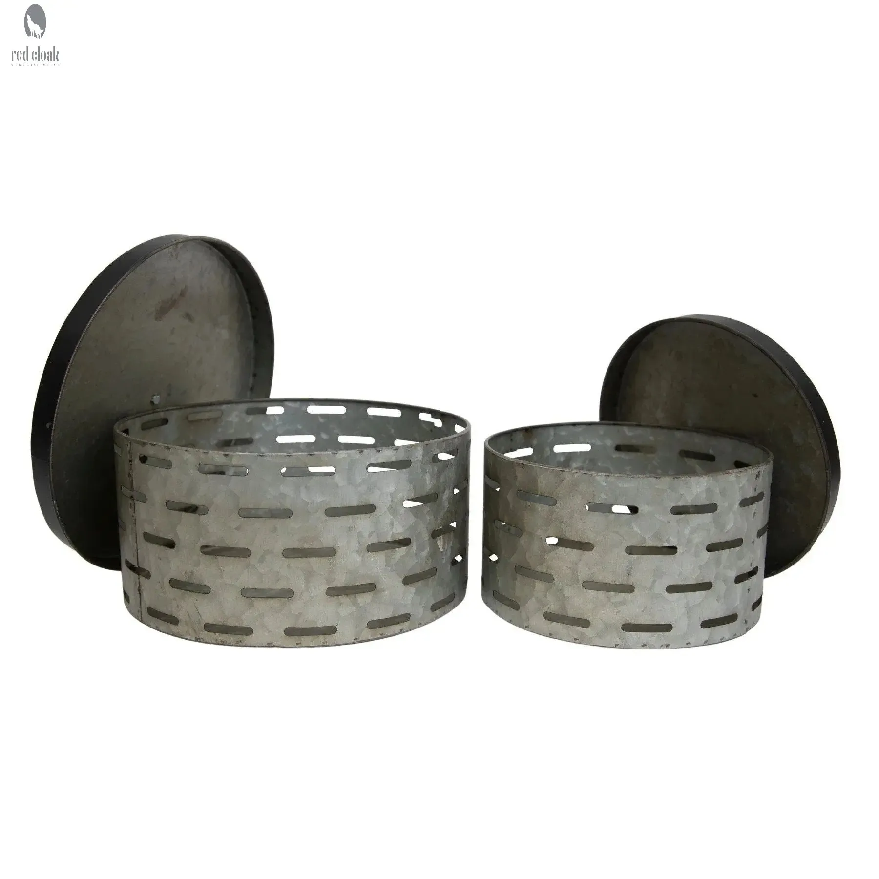 Galvanized Metal Cannister