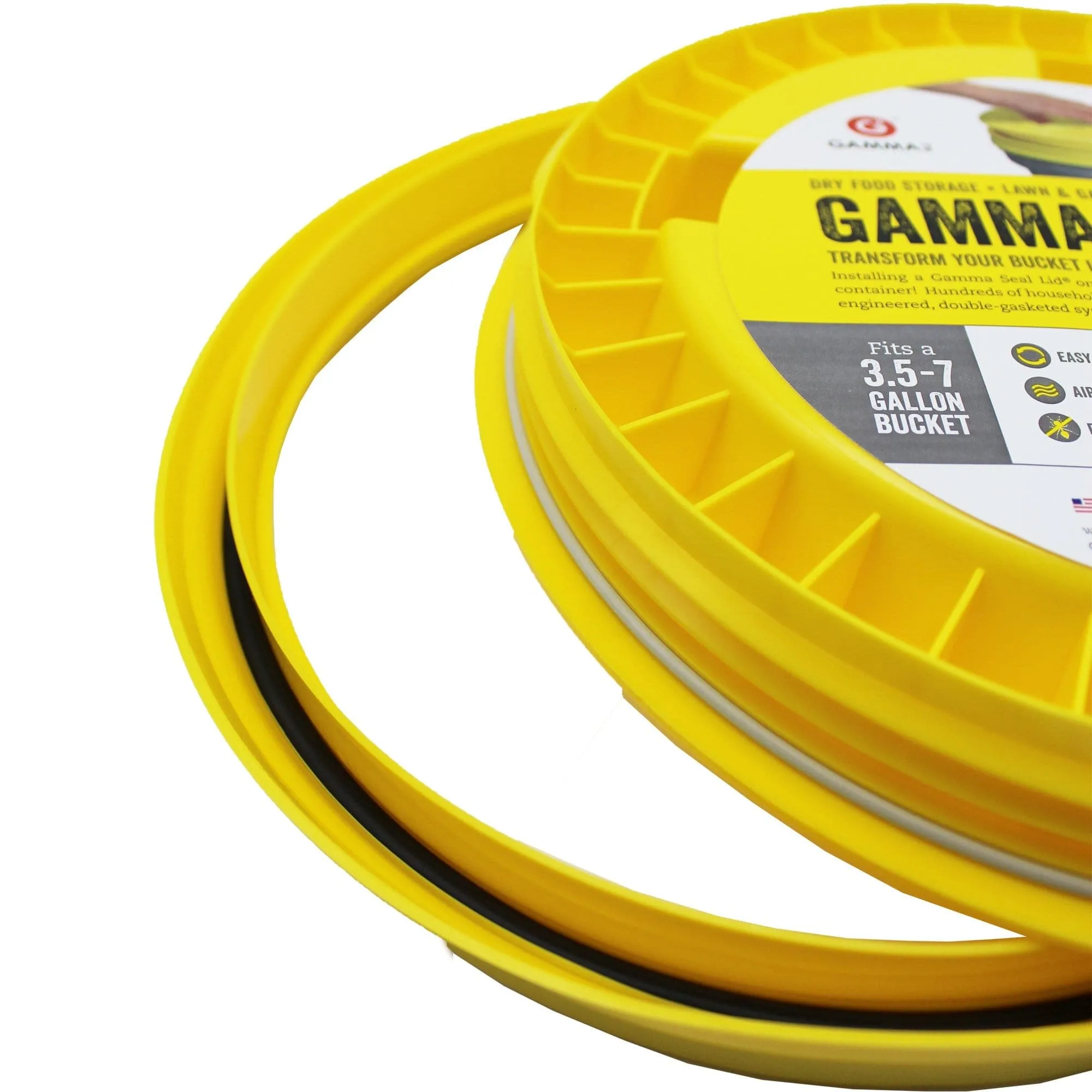 Gamma Seal Lid - Yellow (3.5 to 7.9 Gallon Bucket)
