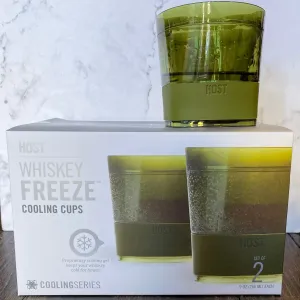 HOST Whiskey Freeze Cooling Cups Set in Olive