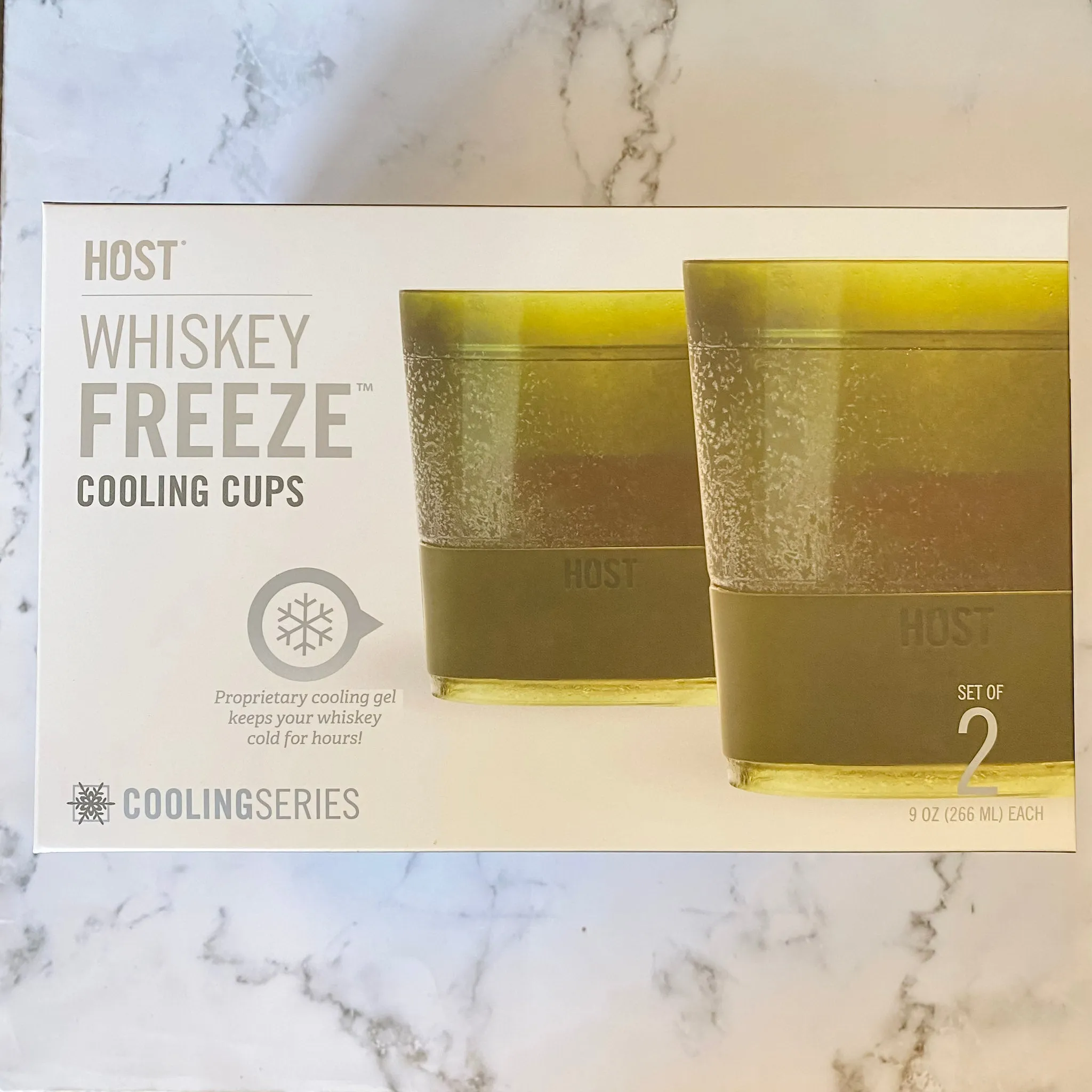 HOST Whiskey Freeze Cooling Cups Set in Olive