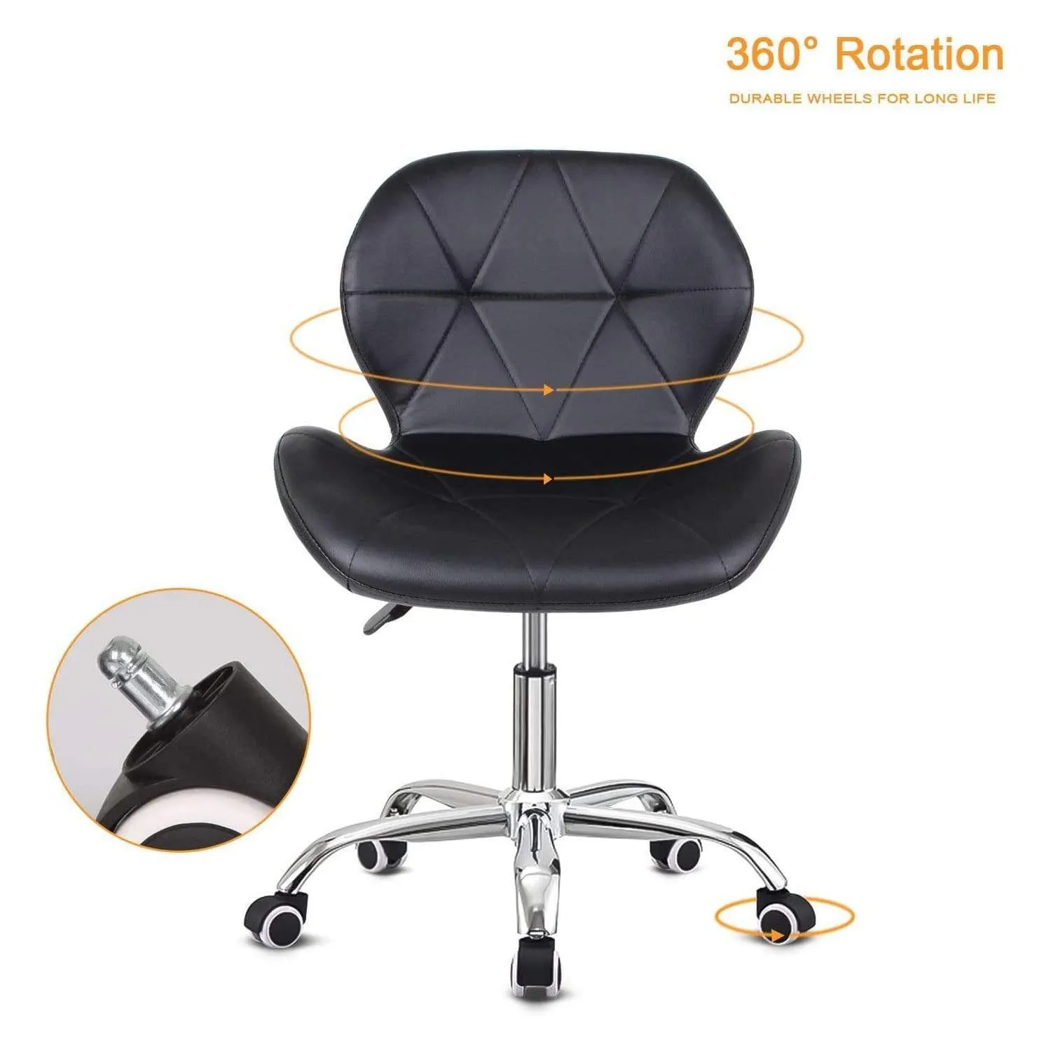 Joolihome Office Swivel Chair Adjustable Height PU Leather