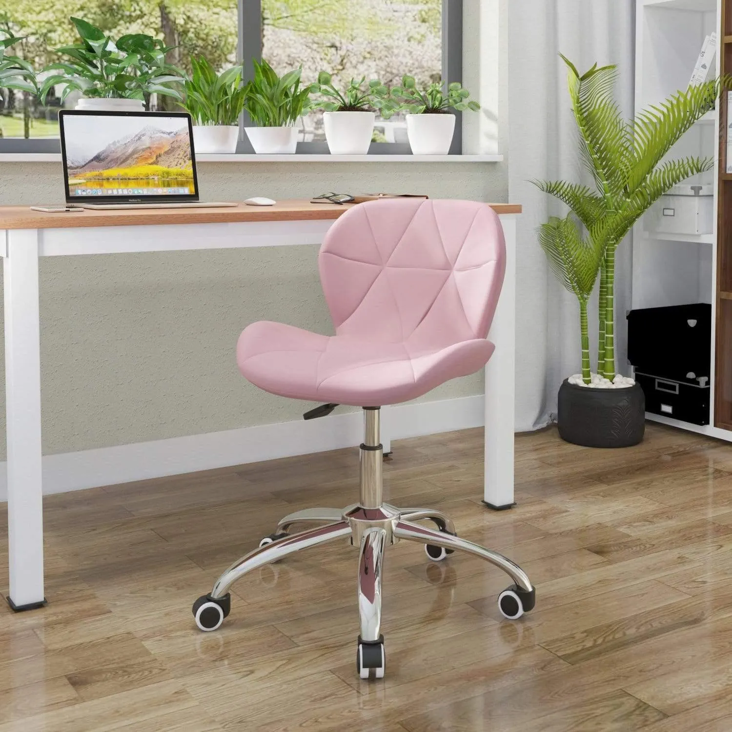 Joolihome Office Swivel Chair Adjustable Height PU Leather