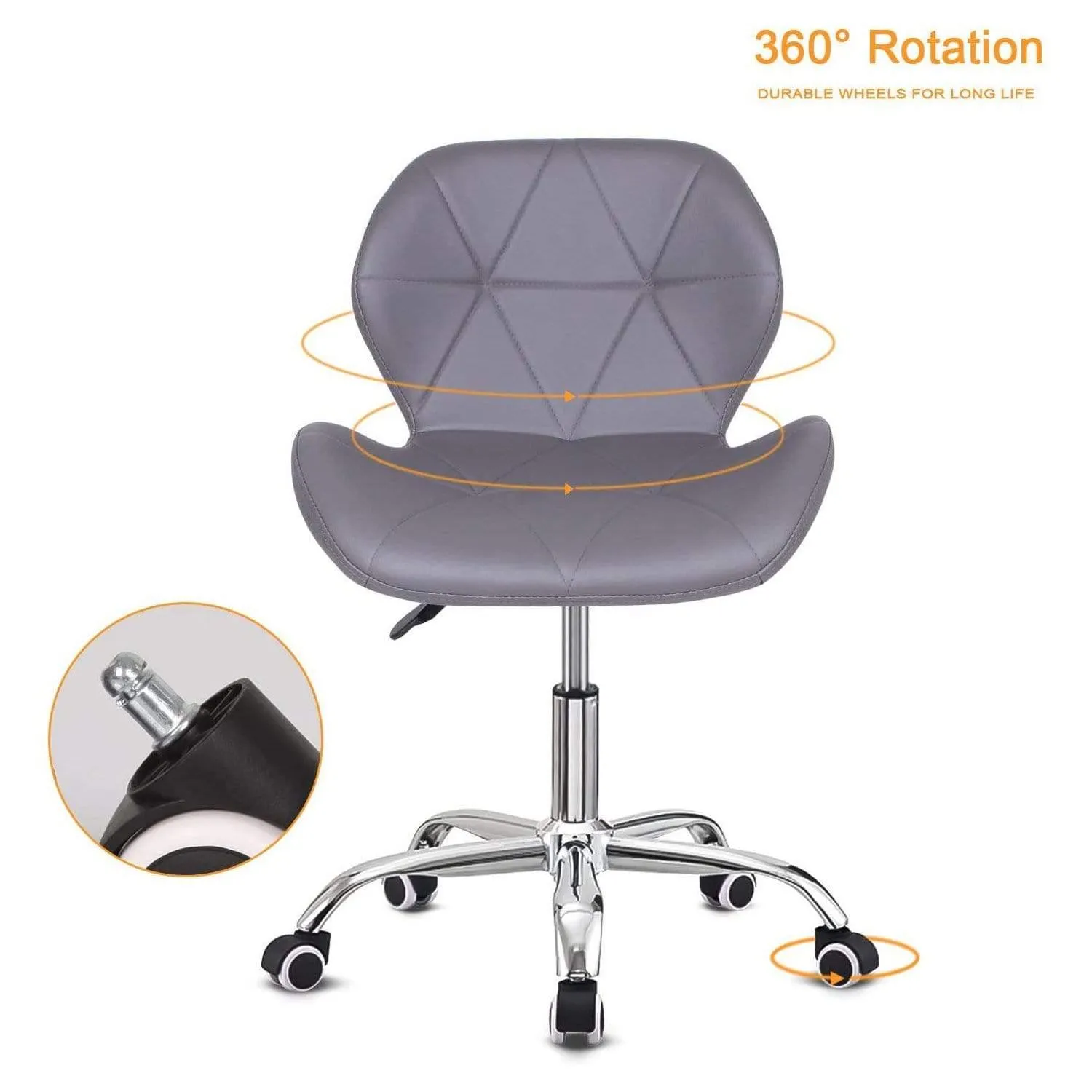Joolihome Office Swivel Chair Adjustable Height PU Leather