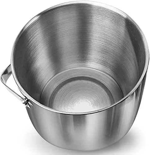 Jozo Ice Bucket Insulated with Tongs and Lids 3.4 Quarts for Parties and Bar, Stainless Steel Double Wall with Strainer