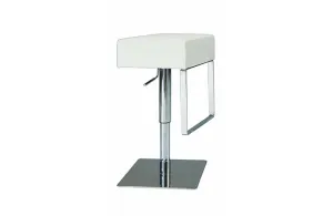 Natalie Pneumatic Swivel Stool White