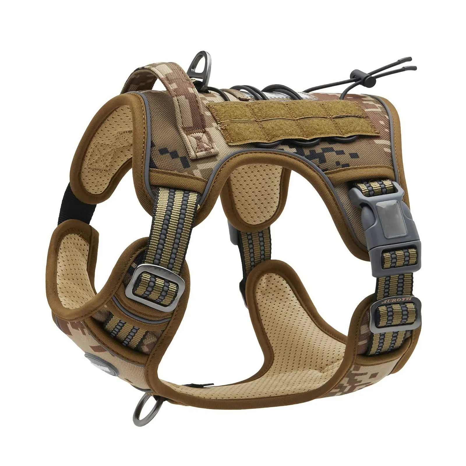 Nylon Dog Harness Tactical No Pull Adjustable, Small