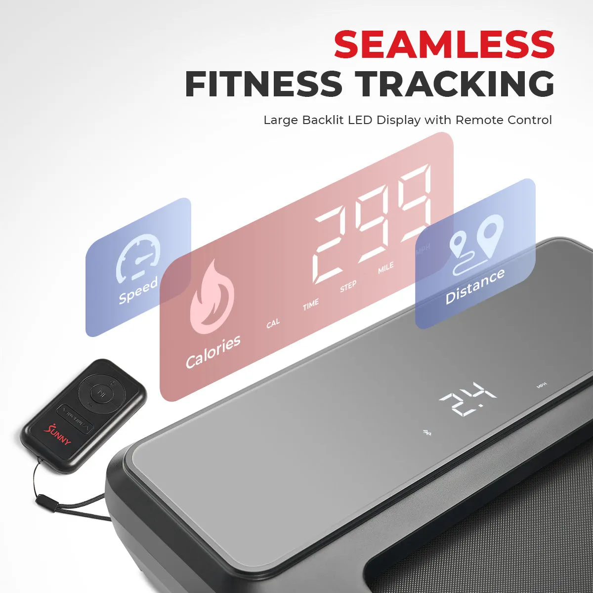 Pacer 2 in 1 Auto Incline Under Desk Walking/Running Smart Treadmill
