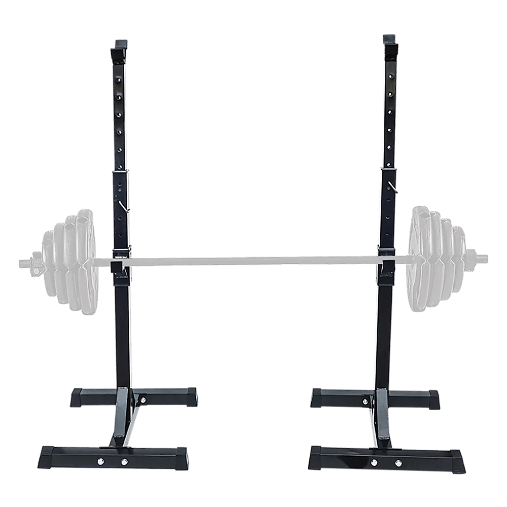Pair of Adjustable Squat Rack Sturdy Steel Barbell Bench Press Stands GYM/HOME