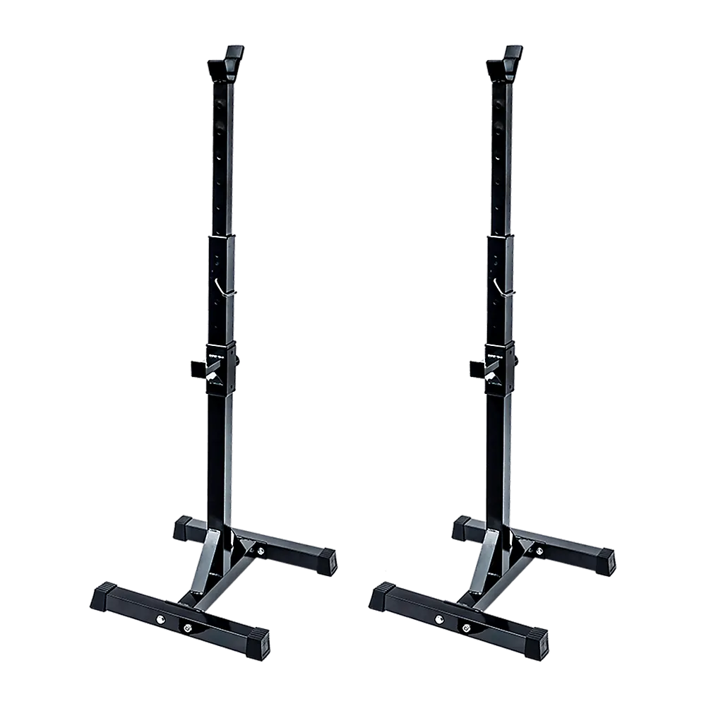 Pair of Adjustable Squat Rack Sturdy Steel Barbell Bench Press Stands GYM/HOME