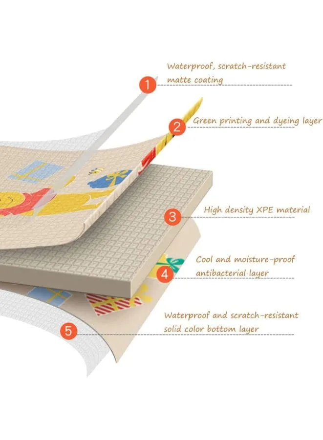 Puzzle interlocking floor mats Made of Foam for baby, 58 x 58 x 2 cm