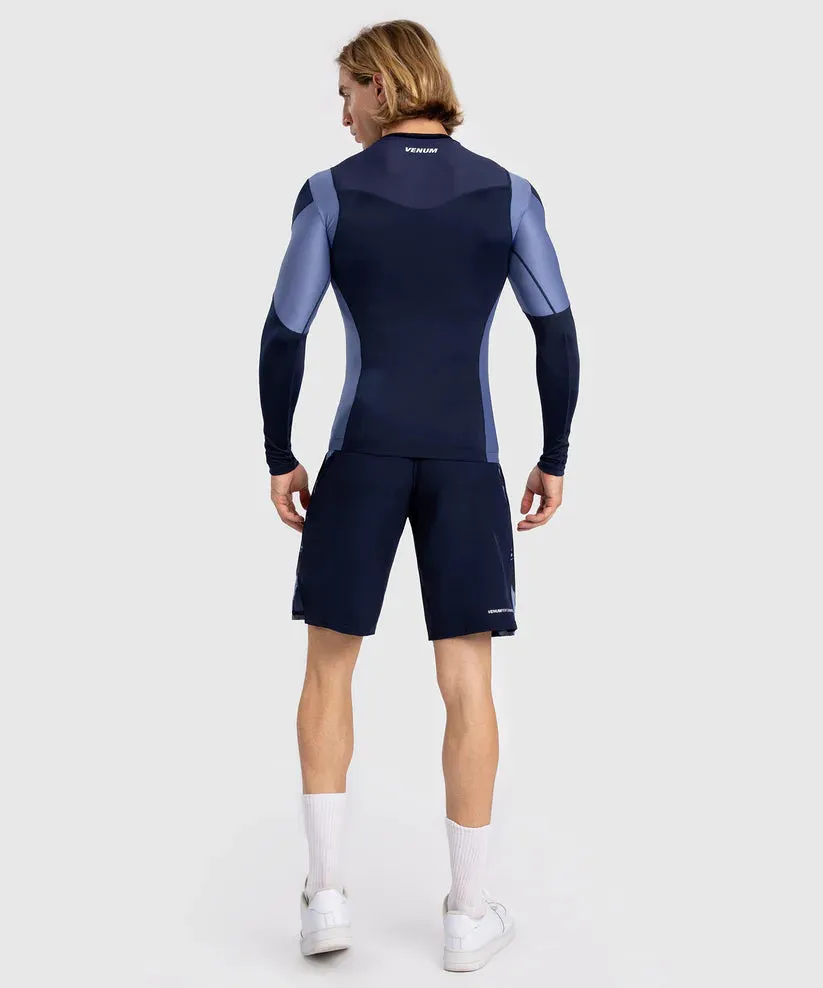 Rash Guard - Venum - 'Tempest' - Pitkhihainen - Navy/Sininen