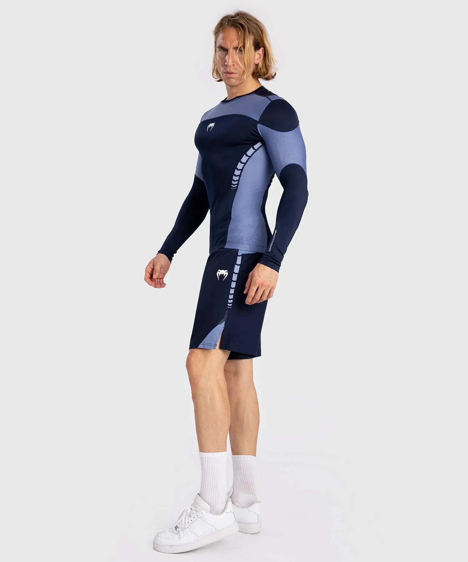 Rash Guard - Venum - 'Tempest' - Pitkhihainen - Navy/Sininen