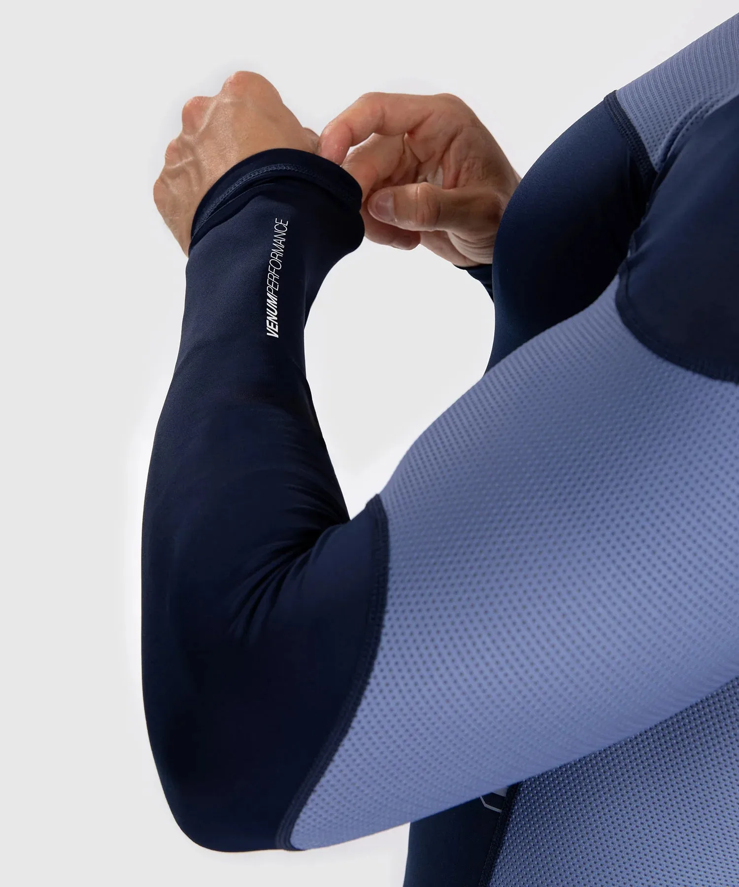 Rash Guard - Venum - 'Tempest' - Pitkhihainen - Navy/Sininen
