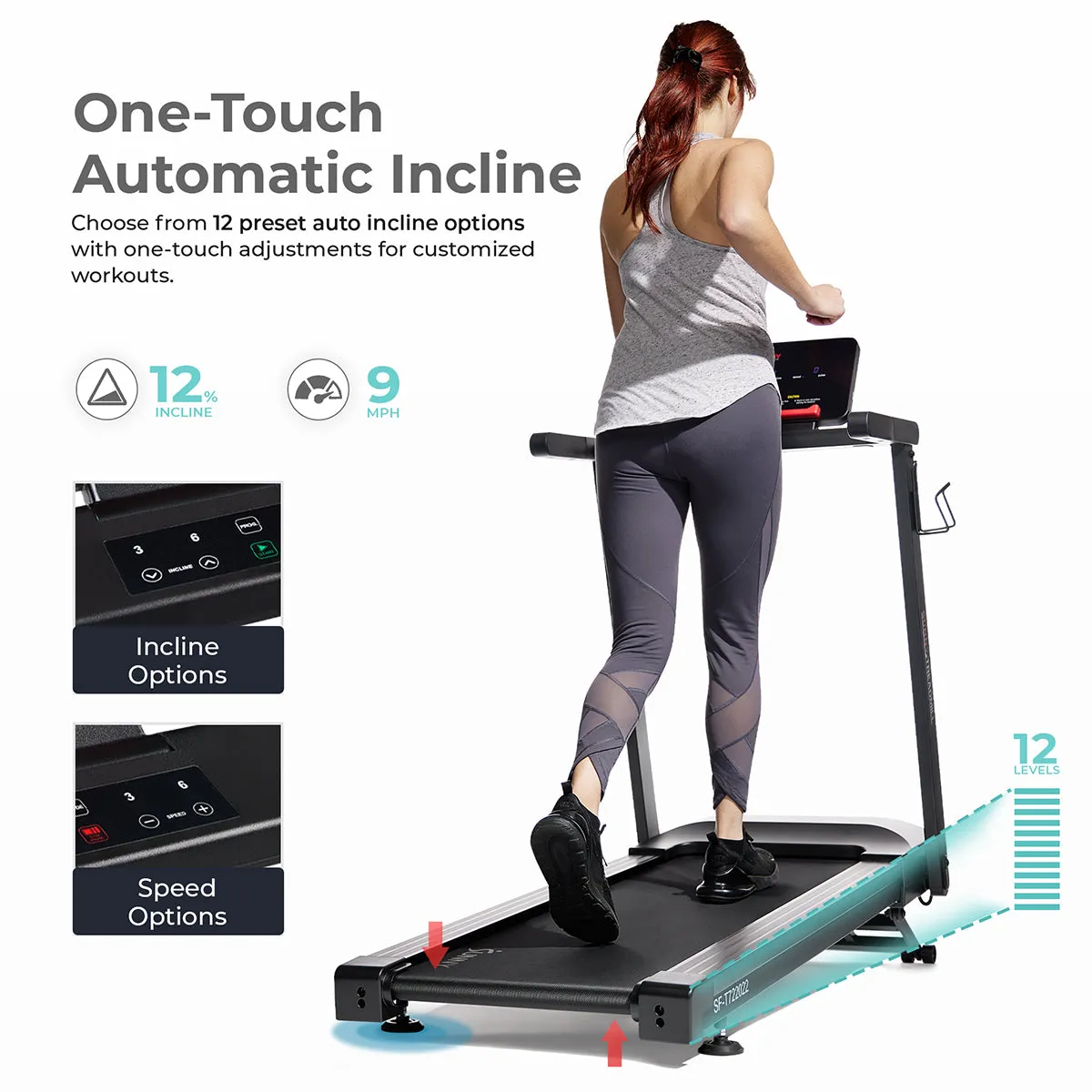 Slim Interactive Auto Incline Smart Foldable Treadmill