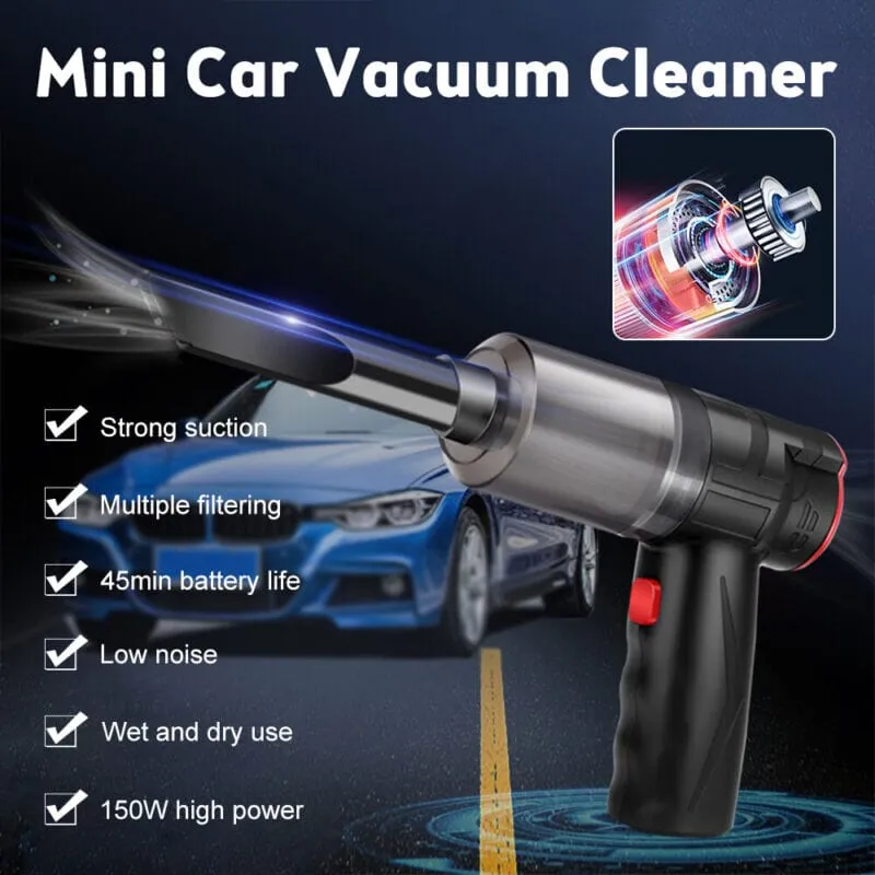 SMAXPro™ Strong 13000PA Mini Car Vacuum Cleaner: Handheld 150W