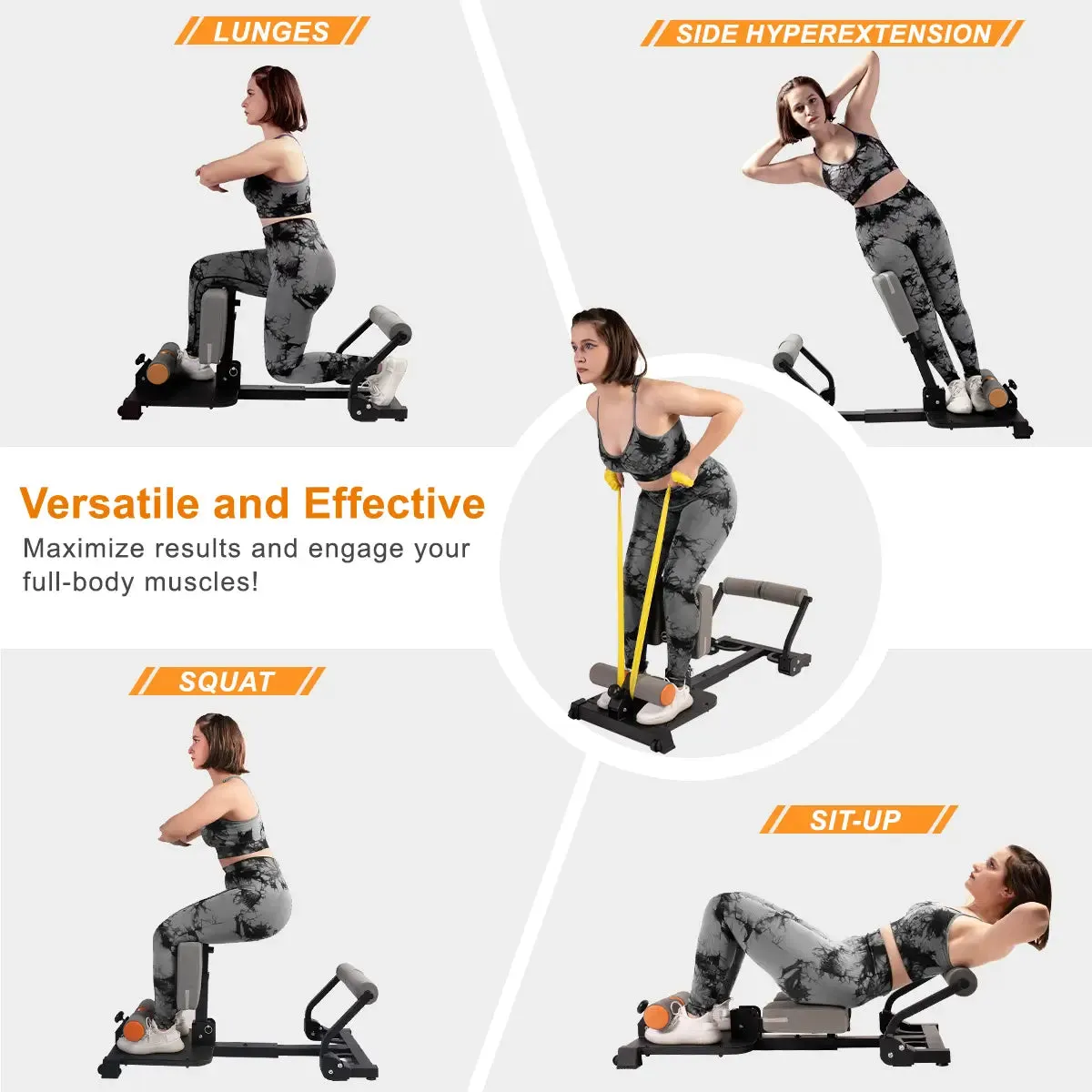 Tousains 3 in 1 Sissy Squat Machine