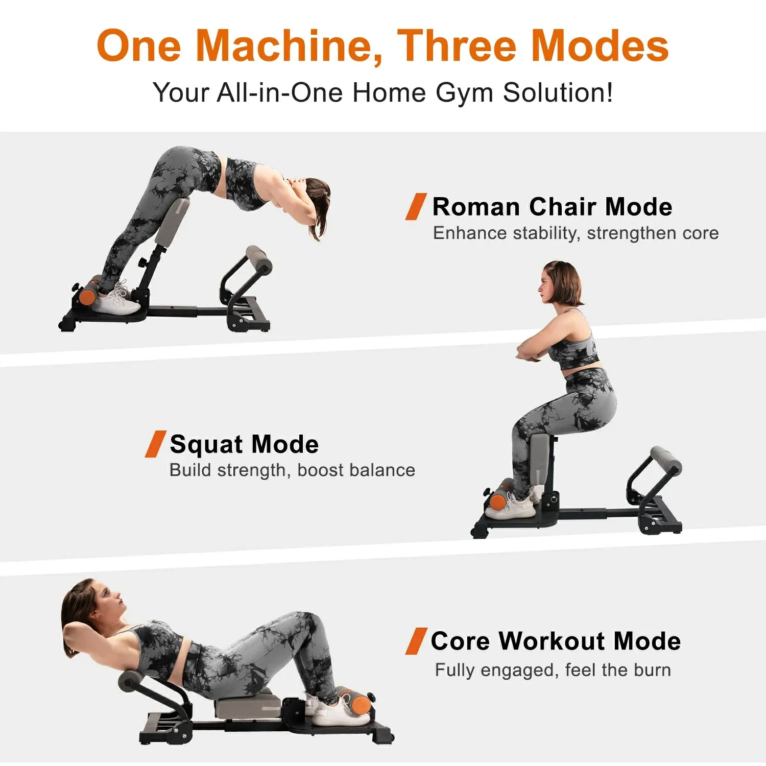 Tousains 3 in 1 Sissy Squat Machine