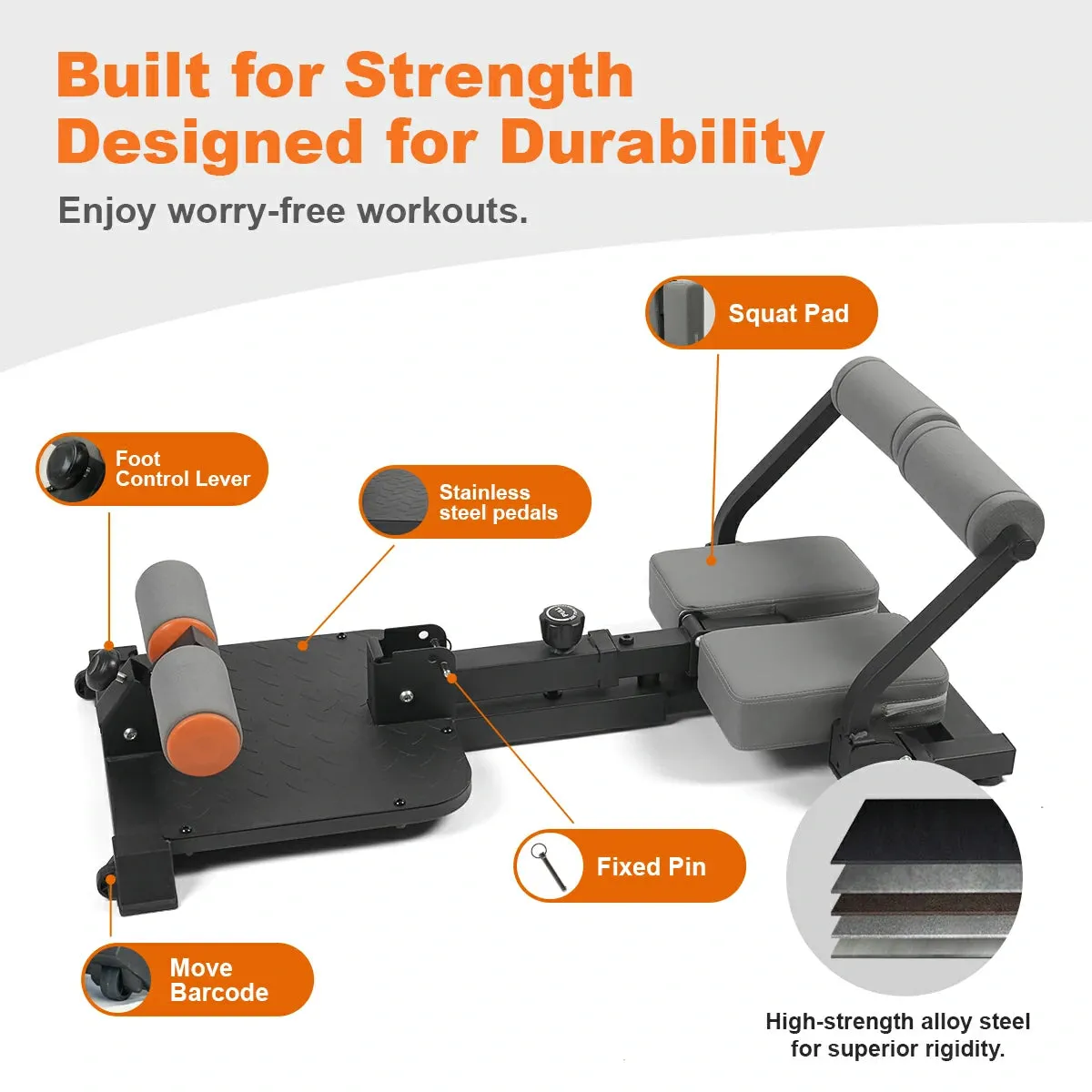 Tousains 3 in 1 Sissy Squat Machine